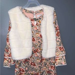 Girls dress with vest